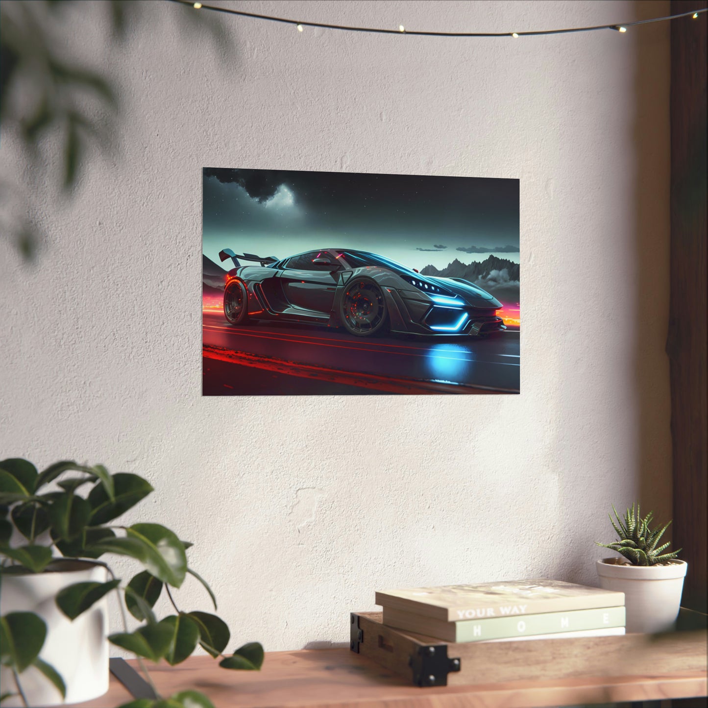 Supercar Sports Car Poster Art Print | Customizable