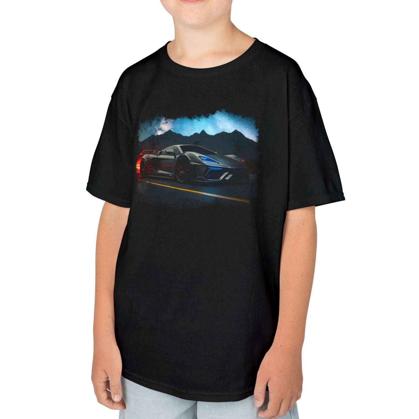 Supercar Sports Car Youth Size Boys T-Shirt