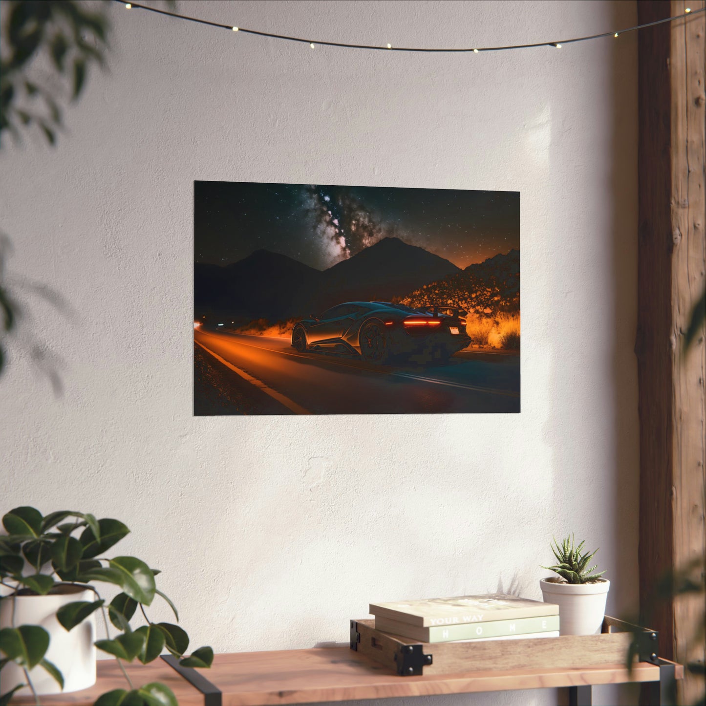 Supercar Sports Car Poster Art Print | Customizable