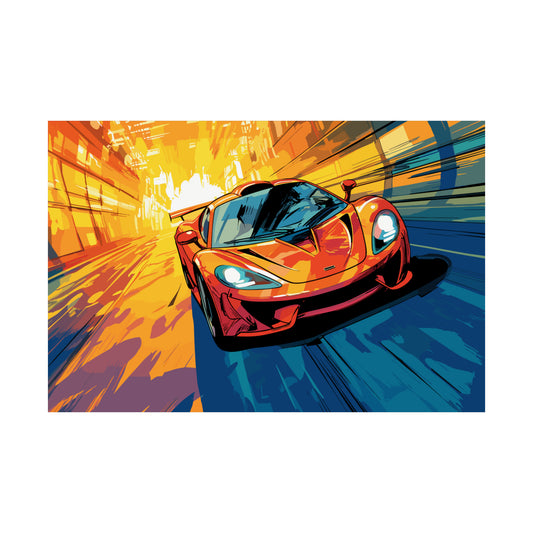 Supercar Sports Car Poster Art Print