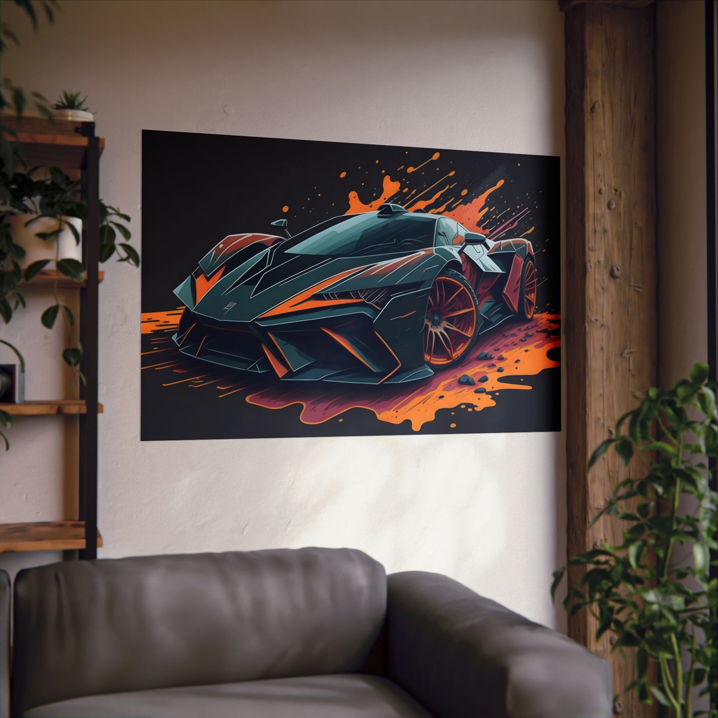 Supercar Sports Car Poster Art Print | Customizable