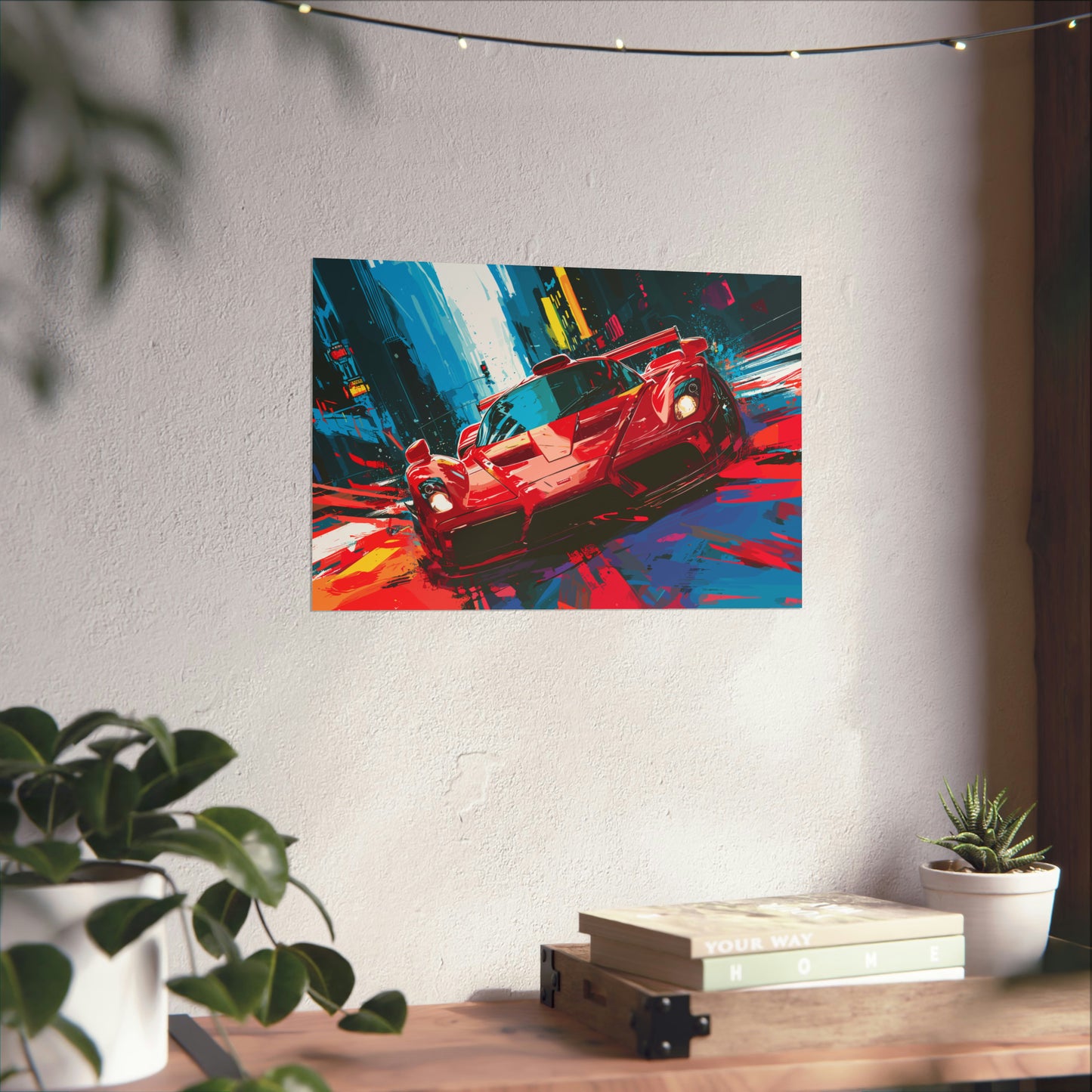 Supercar Sports Car Poster Art Print | Customizable