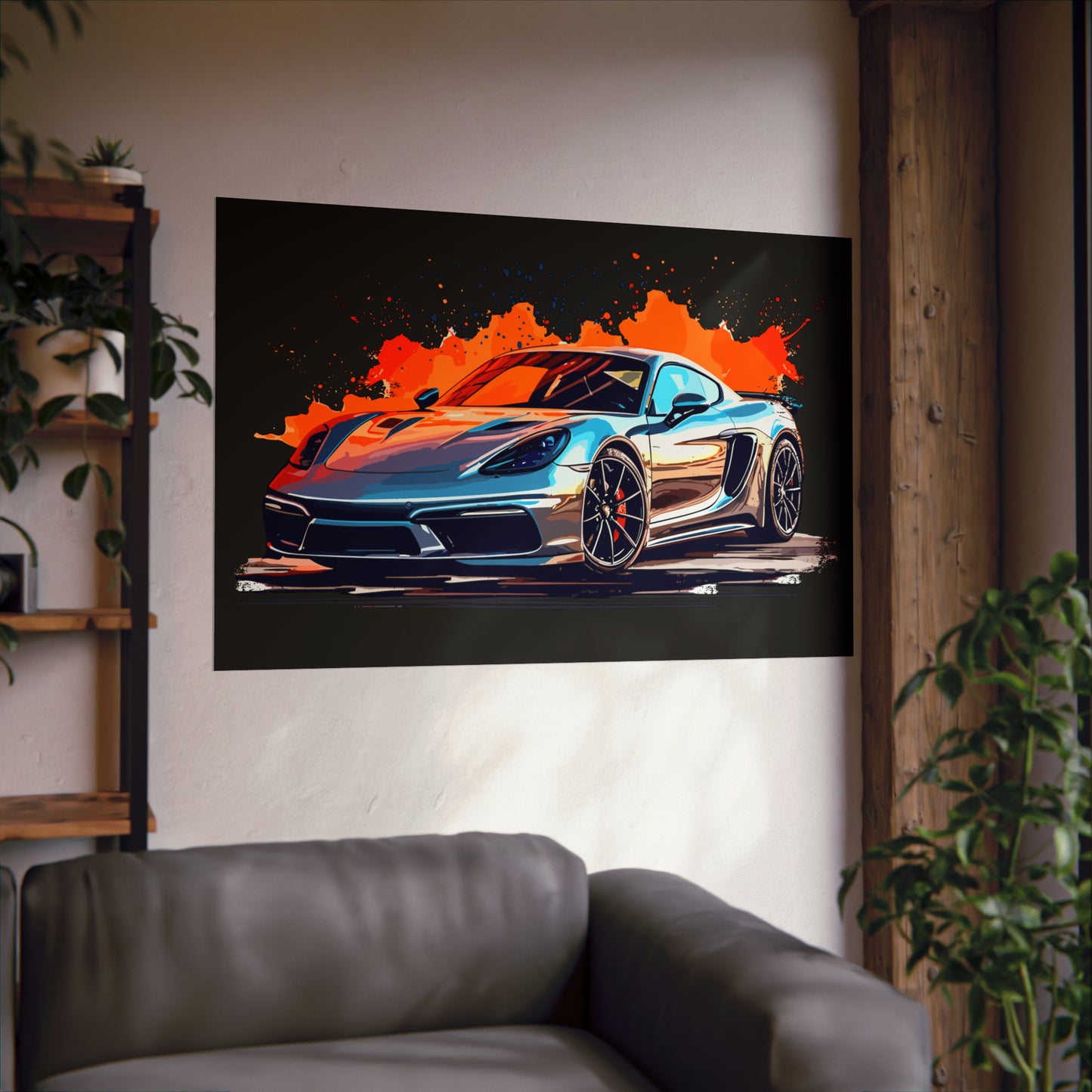 Supercar Sports Car Poster Art Print | Customizable