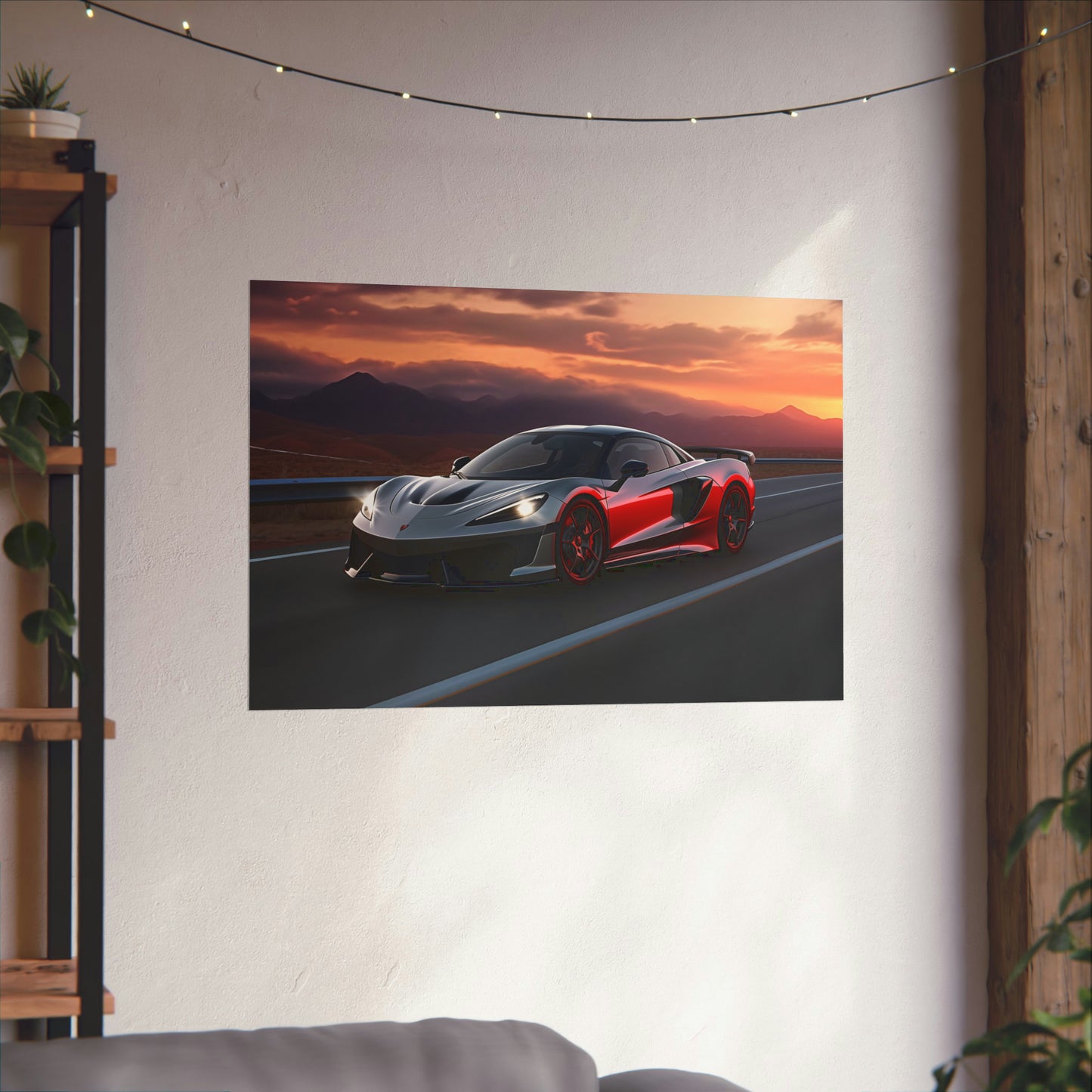 Supercar Sports Car Poster Art Print | Customizable