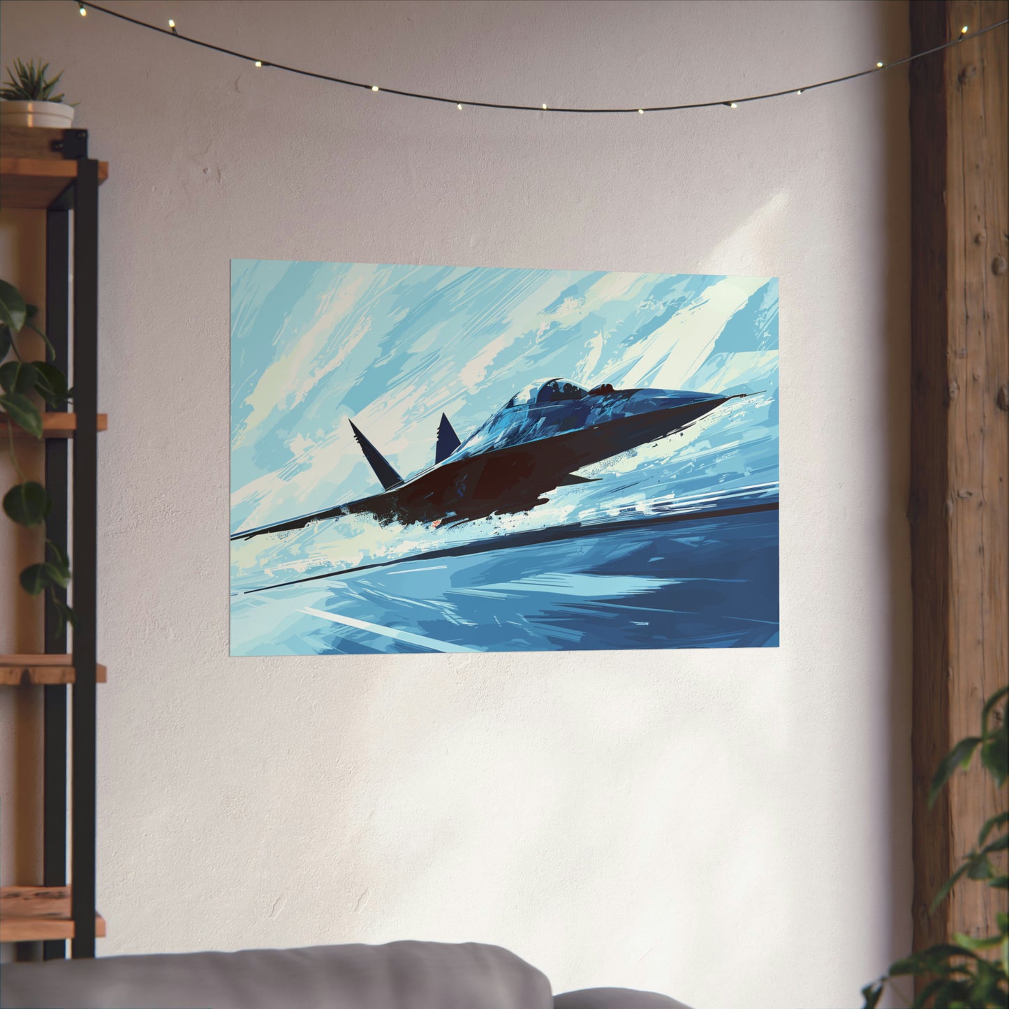 Fighter Jet Plane Art Print Poster | Unframed