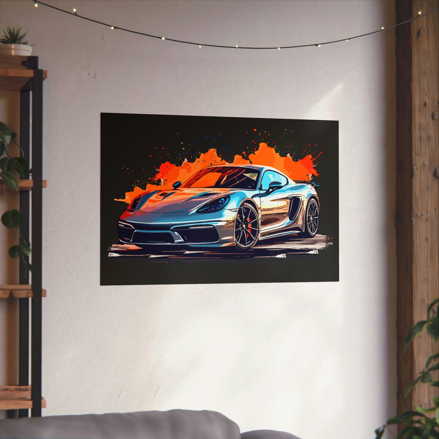 Supercar Sports Car Poster Art Print | Customizable