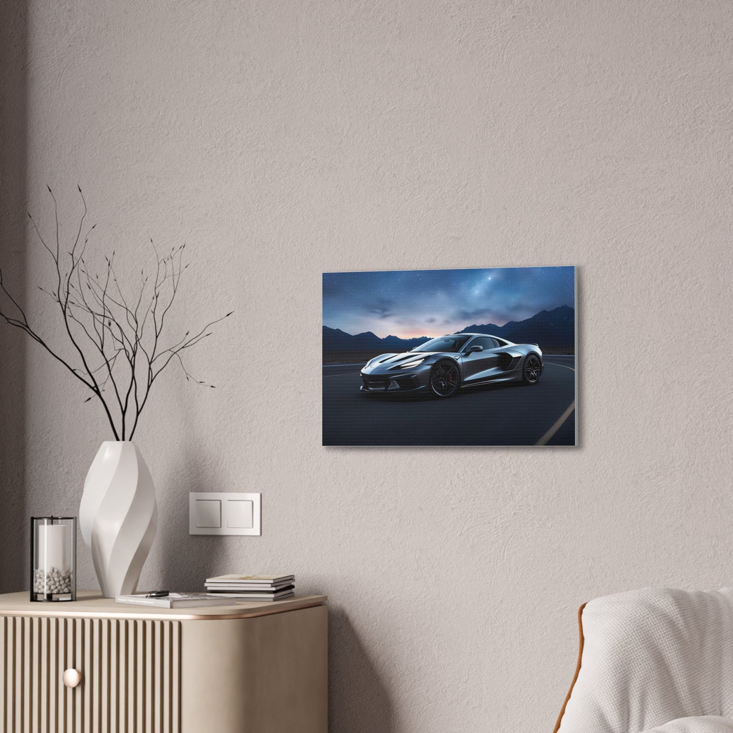 Supercar Sports Car Exotic Hypercar Canvas Stretched Wall Art Print, 0.75"