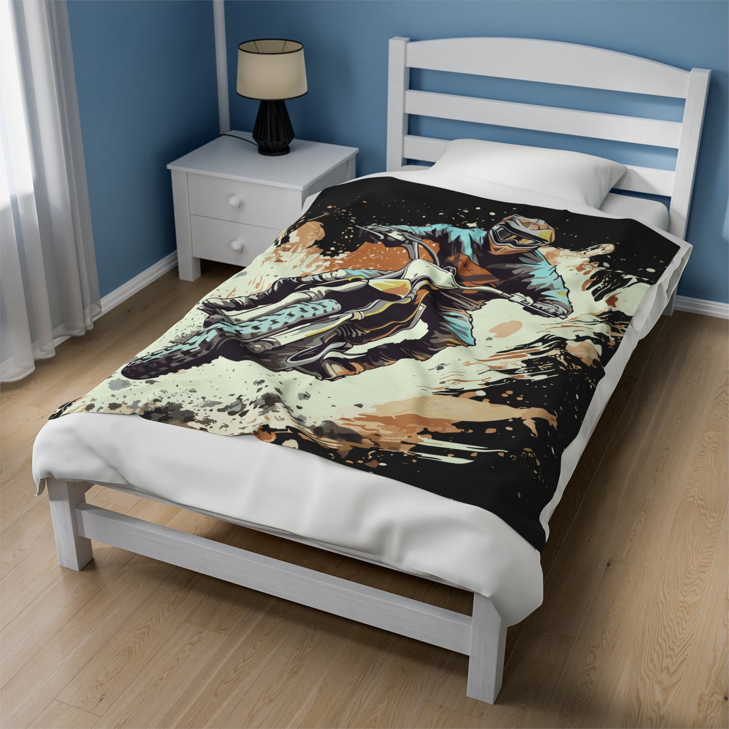 Dirt Bike Rider | Plush Blanket