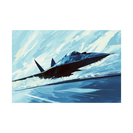 Fighter Jet Plane Art Print Poster | Unframed