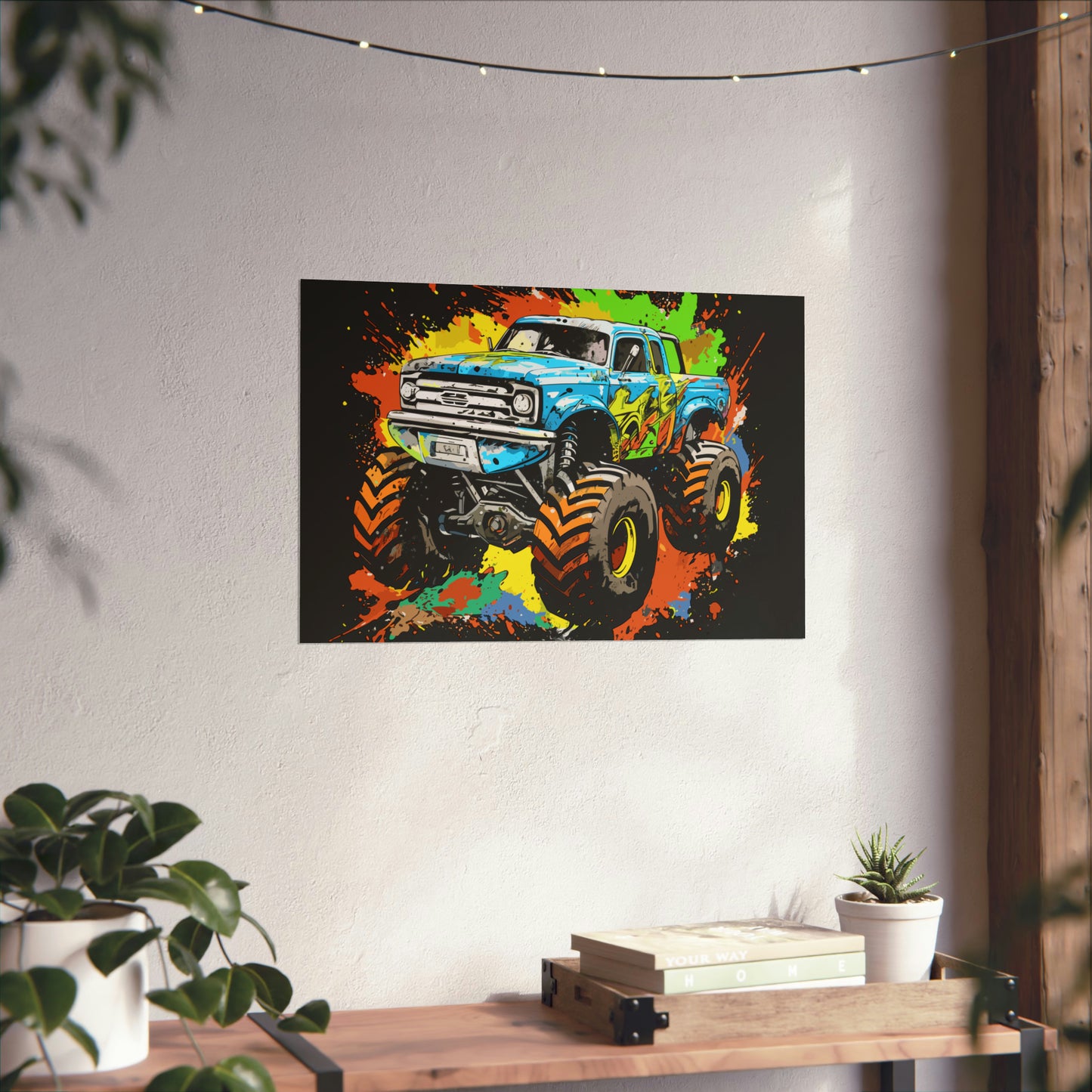 Monster Truck Poster Art Print | Customizable