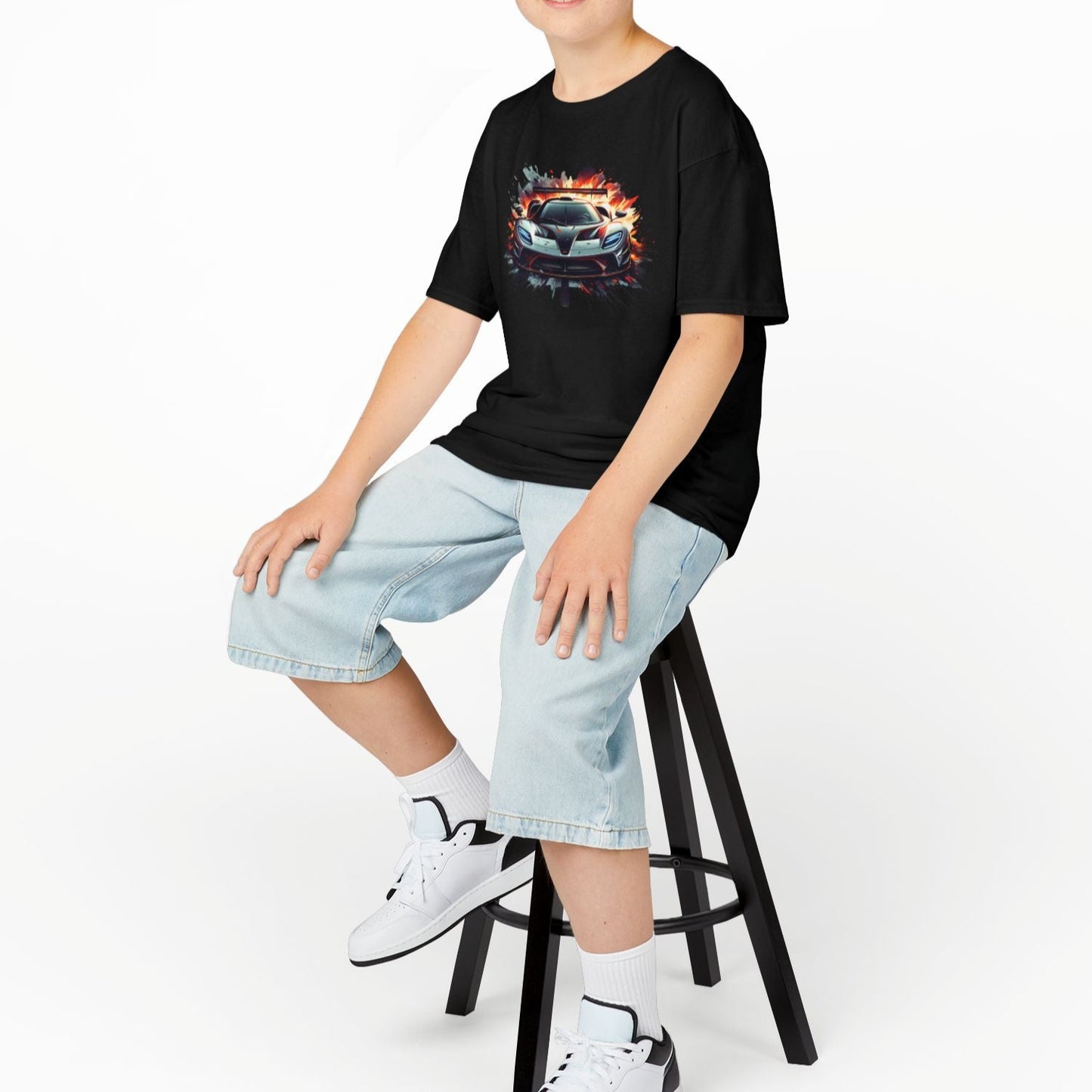 Supercar Sports Car Youth Size Kids Boys T-Shirt