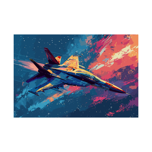 Fighter Jet Plane Art Print Poster | Unframed