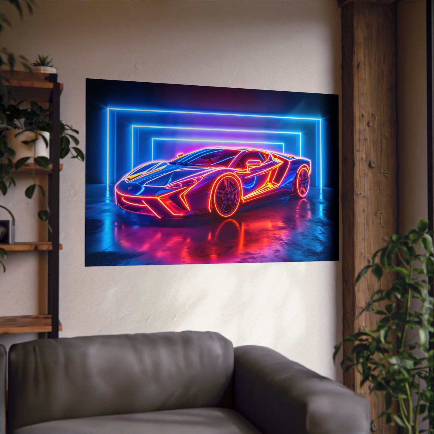 Supercar Sports Car Poster Art Print | Customizable
