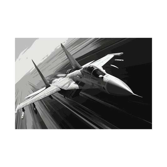 Fighter Jet Plane Art Print Poster | Unframed