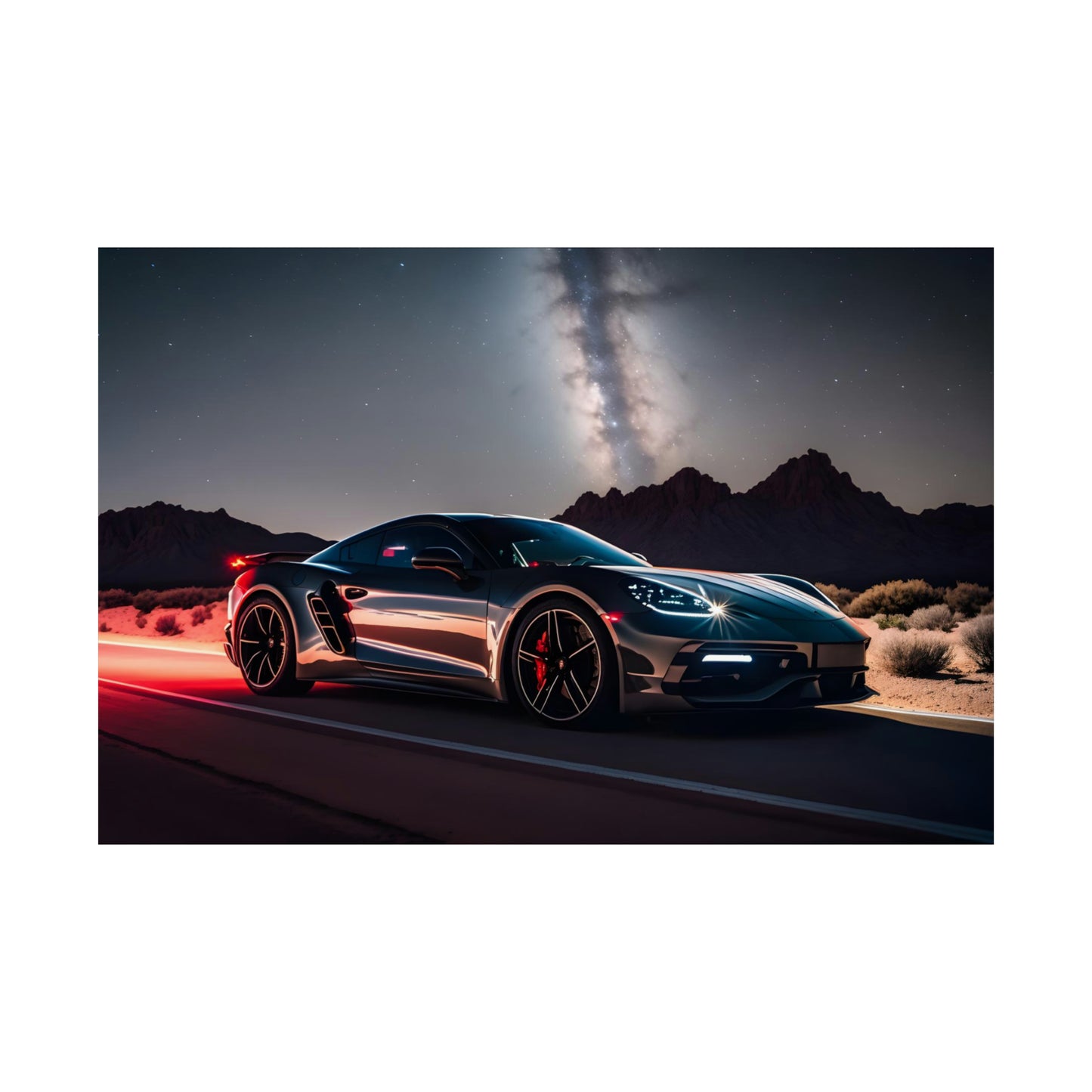 Supercar Sports Car Poster Art Print | Customizable