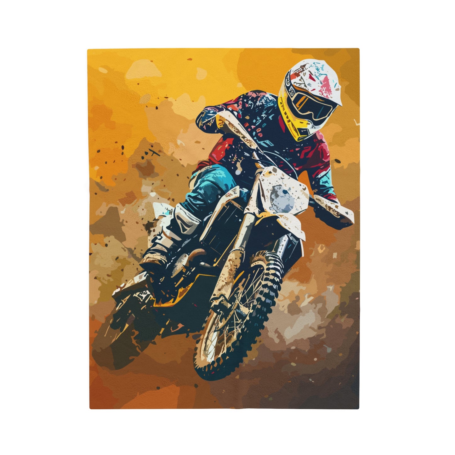 Dirt Bike Rider | Plush Blanket