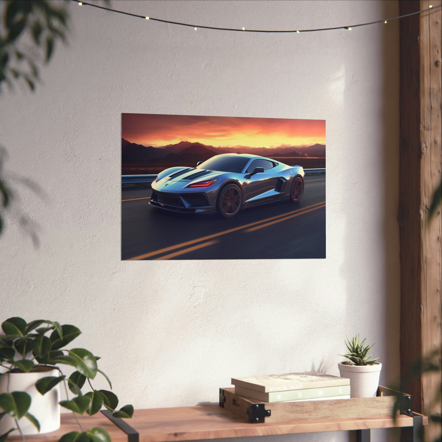 Supercar Sports Car Poster Art Print | Customizable