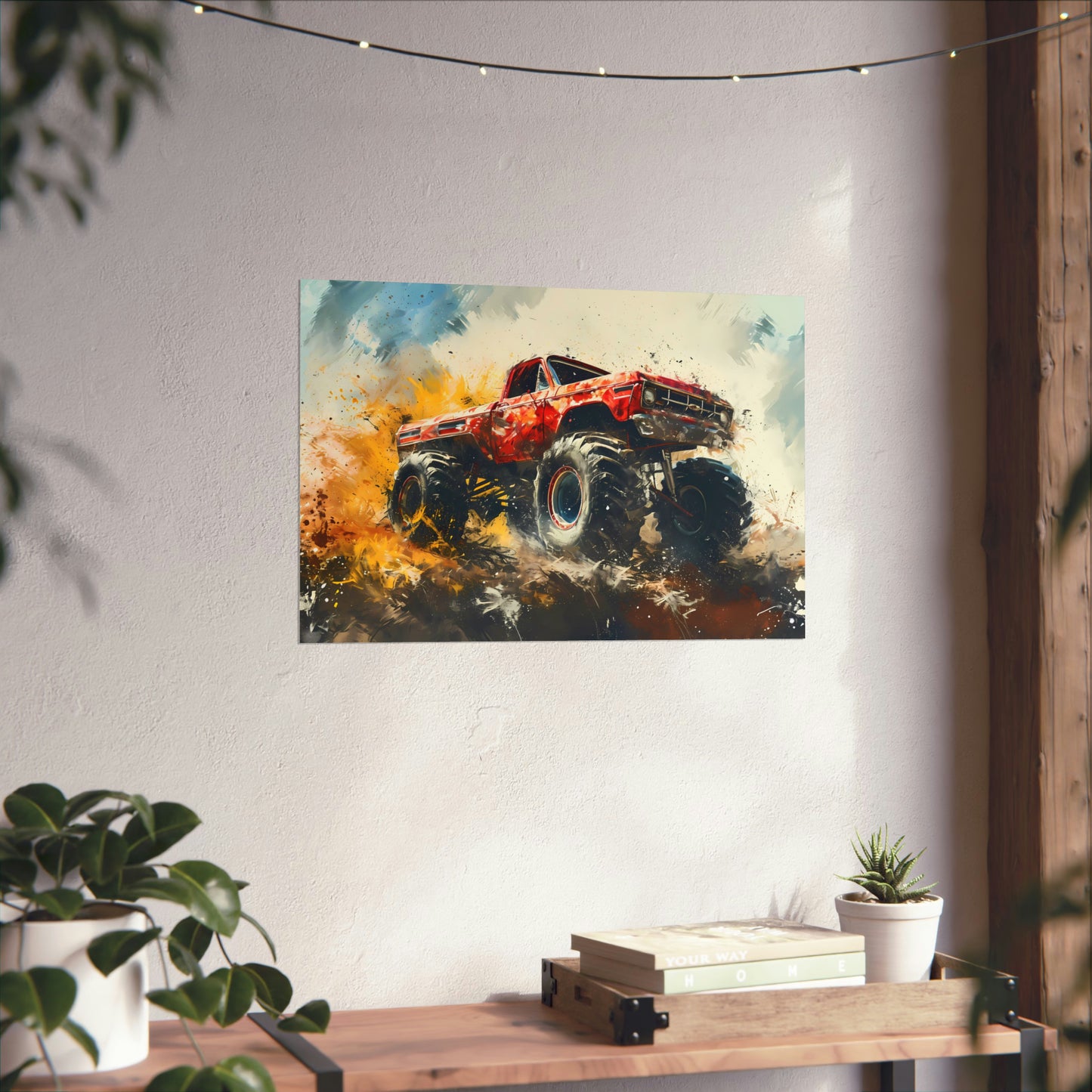 Monster Truck Poster Art Print | Customizable