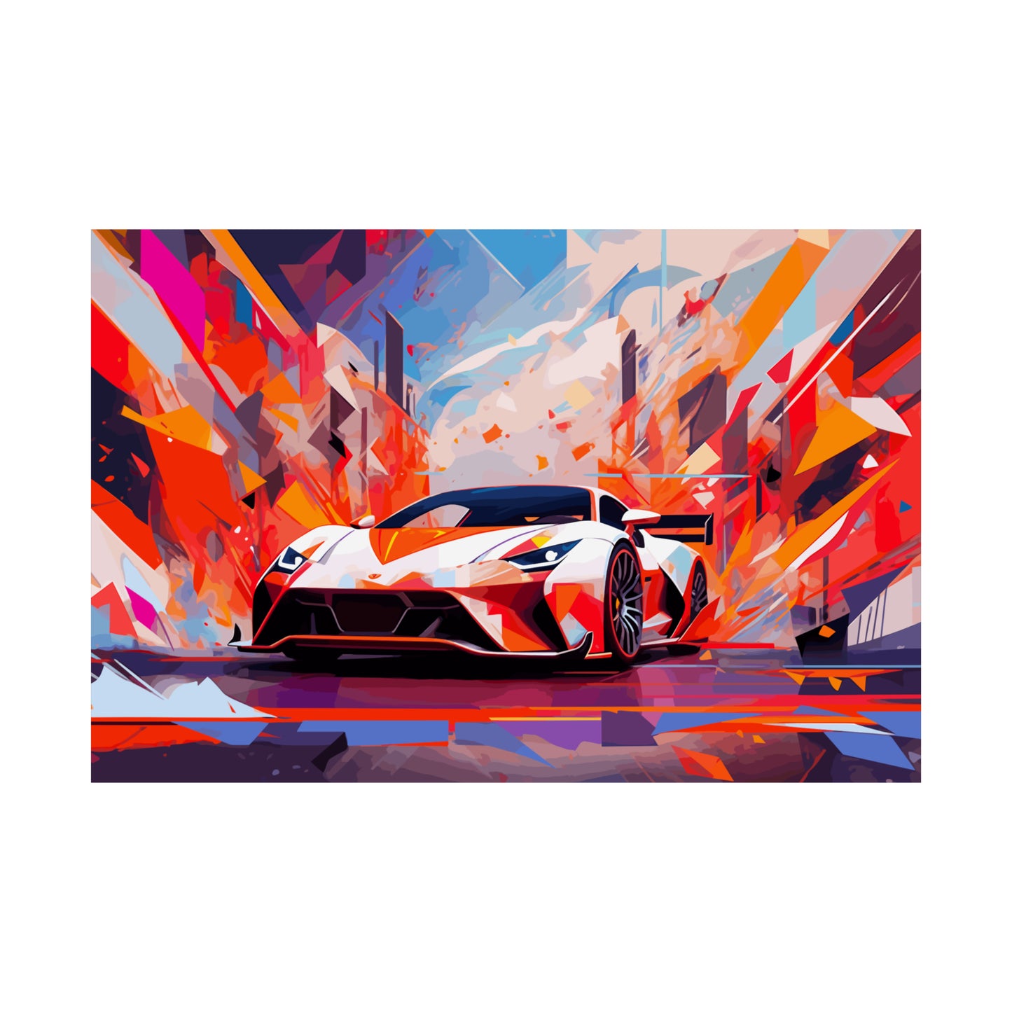 Supercar Sports Car Poster Art Print