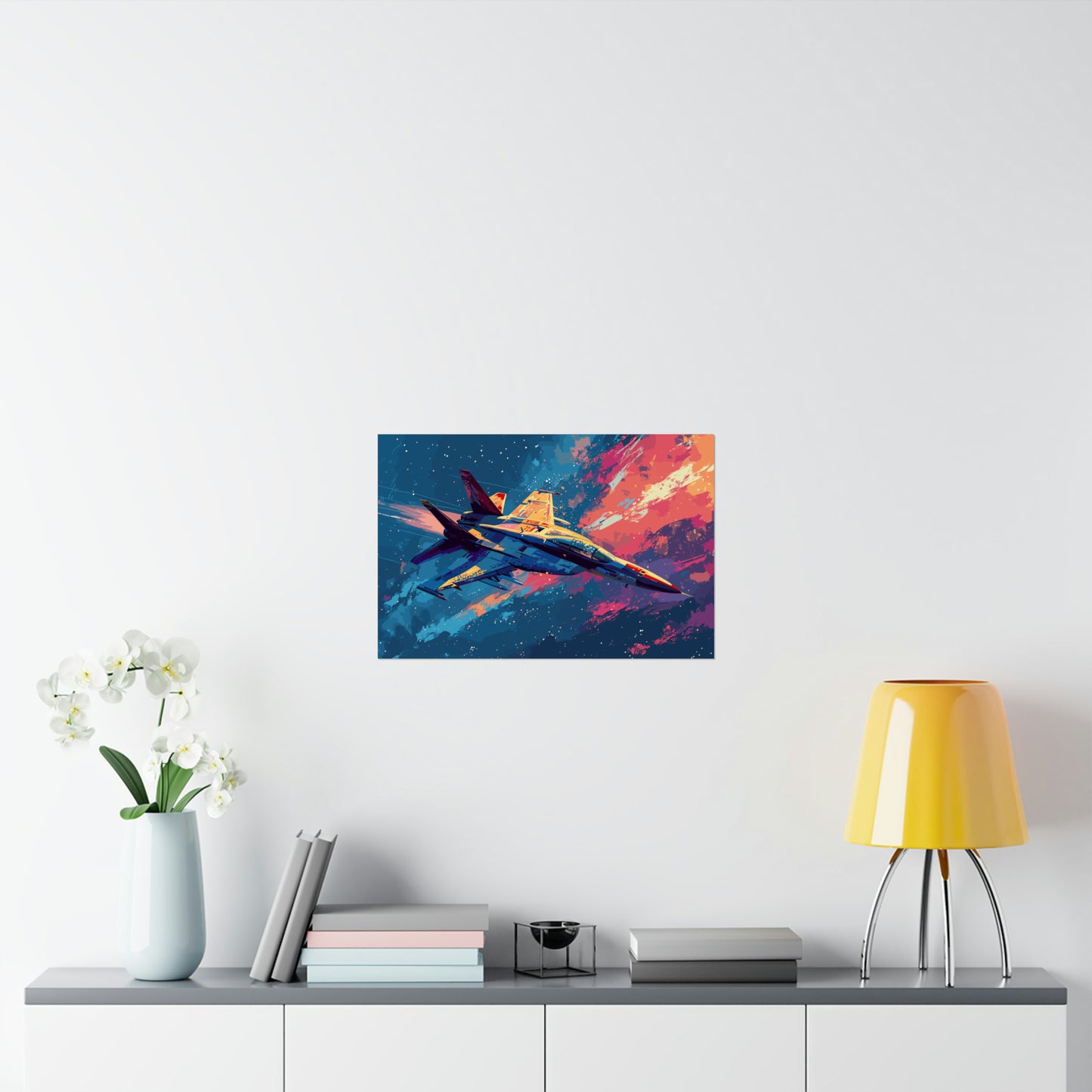 Fighter Jet Plane Art Print Poster | Unframed