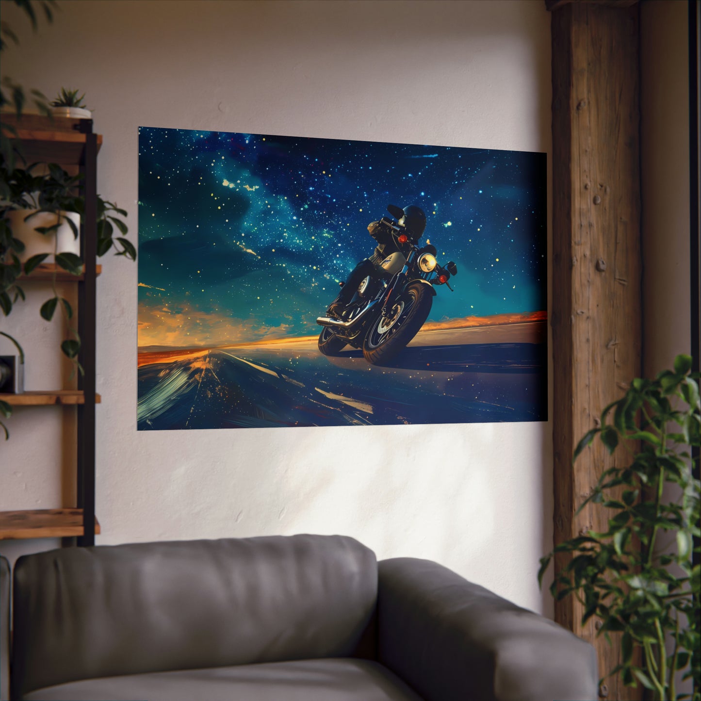 Motorcycle Art Print Poster | Unframed