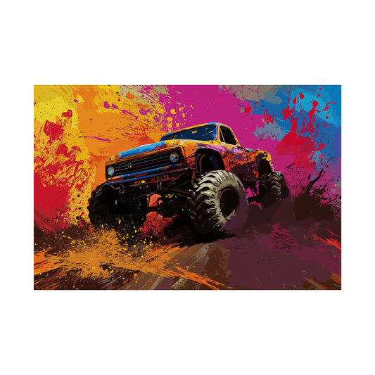 Monster Truck Poster Art Print