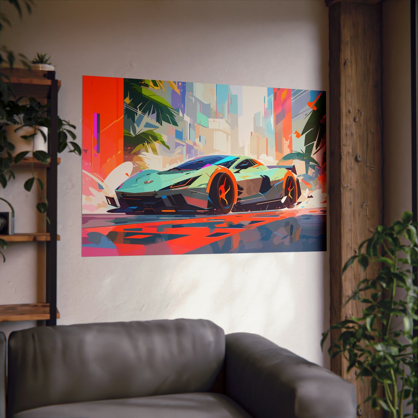 Supercar Sports Car Poster Art Print | Customizable
