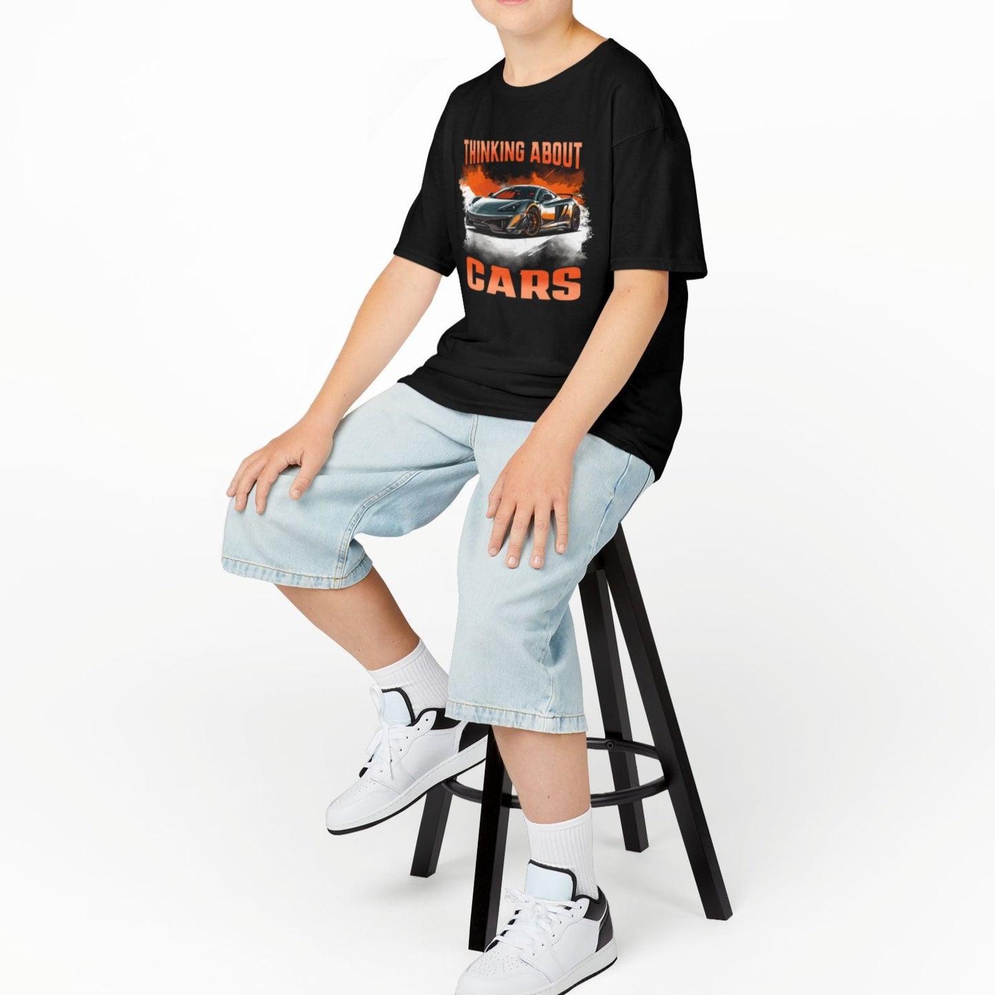 Thinking About Cars Supercar Sports Car Youth Size Boys T-Shirt