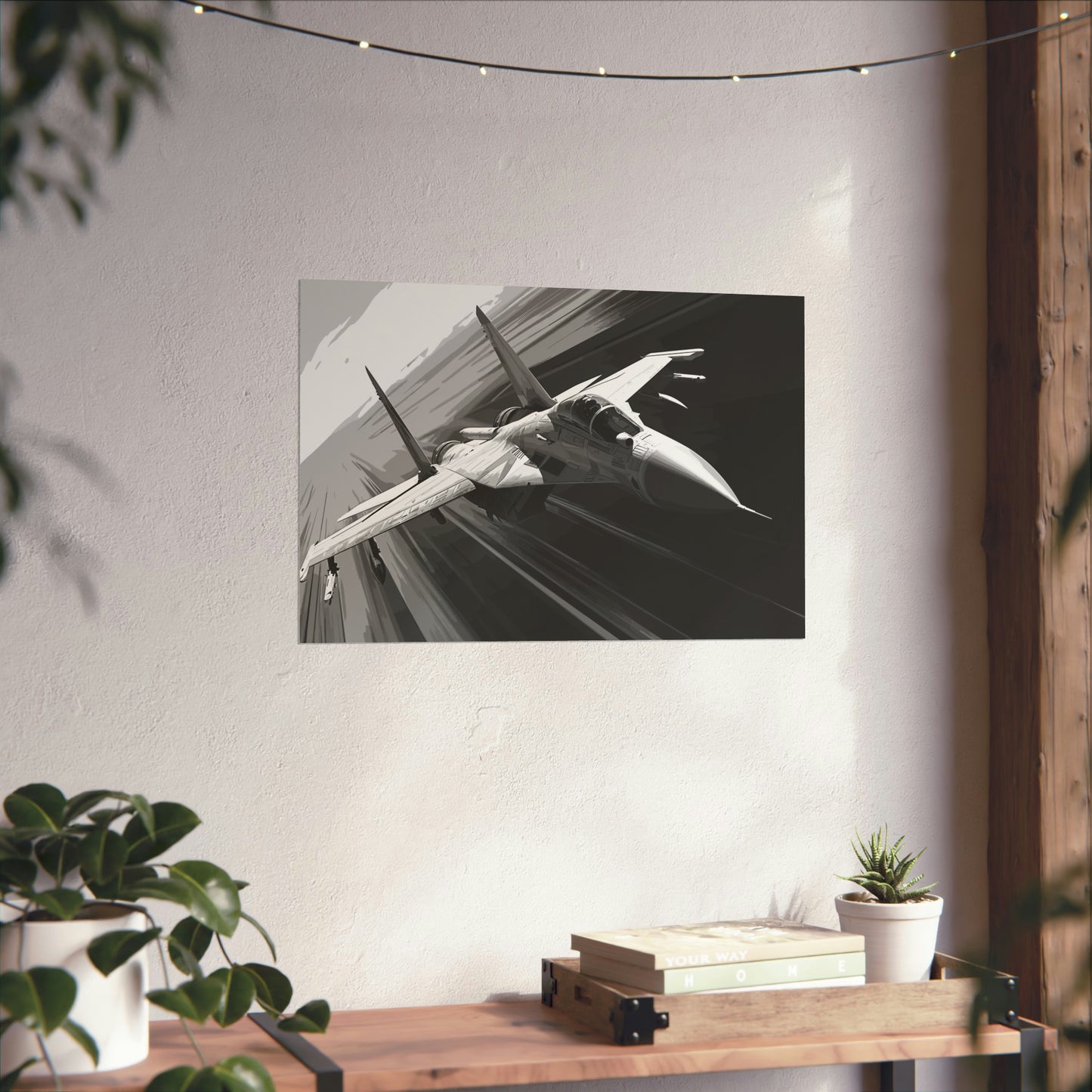 Fighter Jet Plane Art Print Poster | Unframed