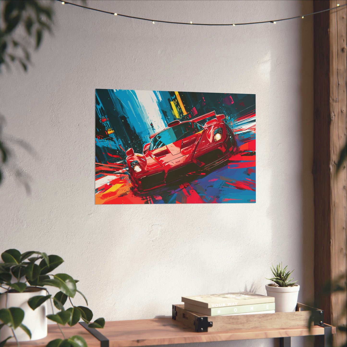Supercar Sports Car Poster Art Print | Customizable