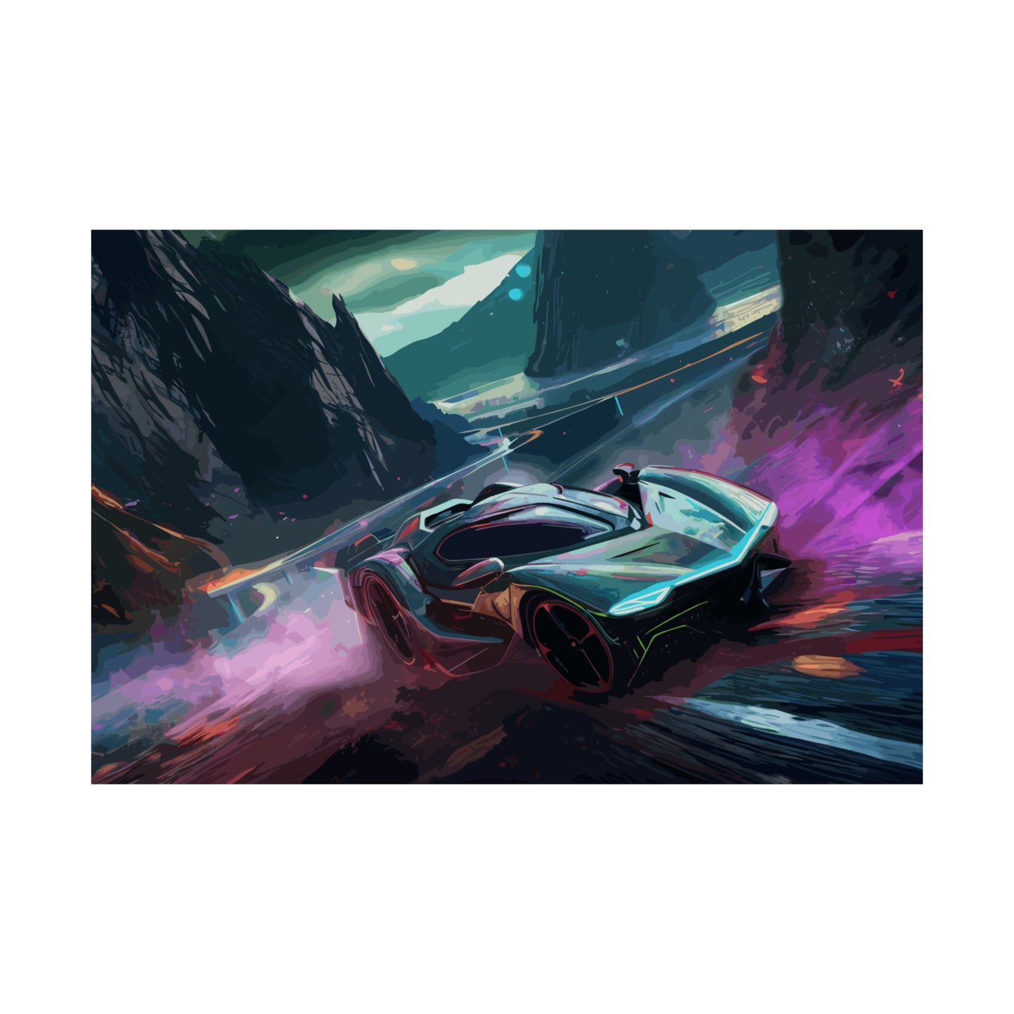 Supercar Sports Car Poster Art Print | Customizable
