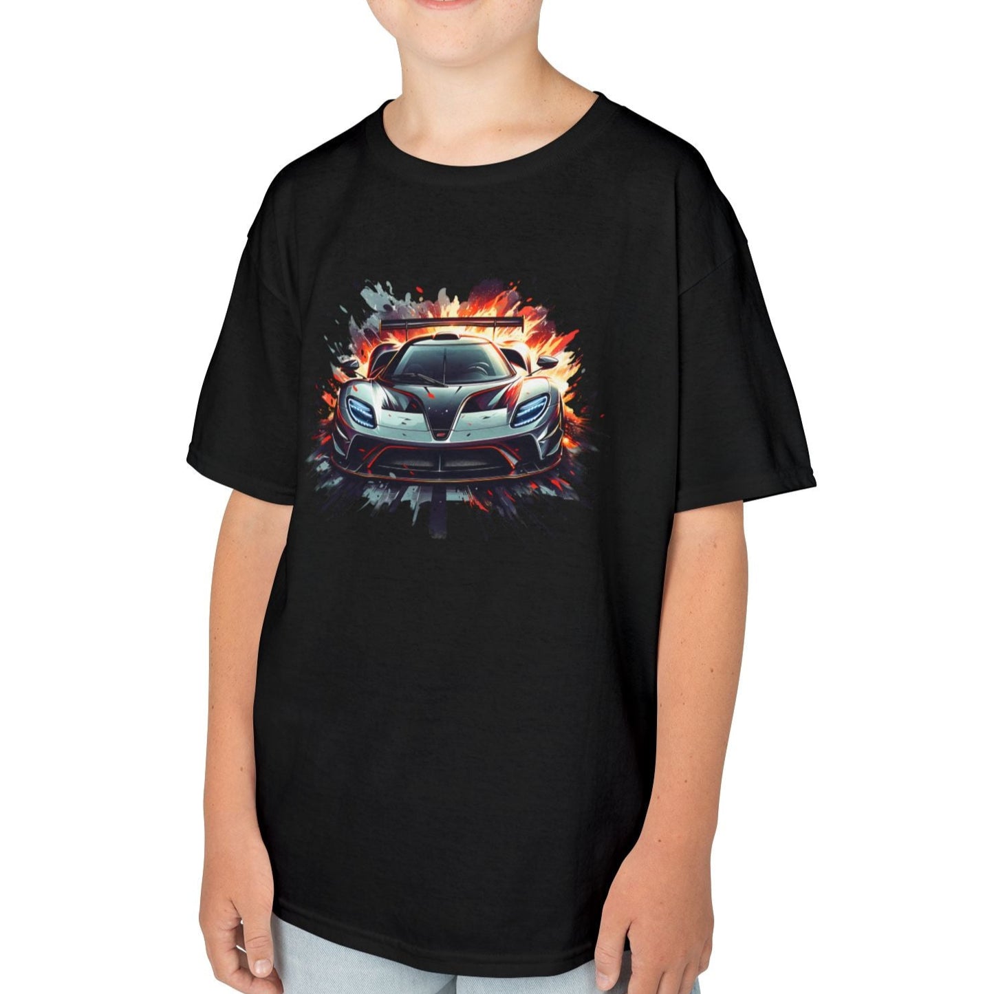 Supercar Sports Car Youth Size Kids Boys T-Shirt