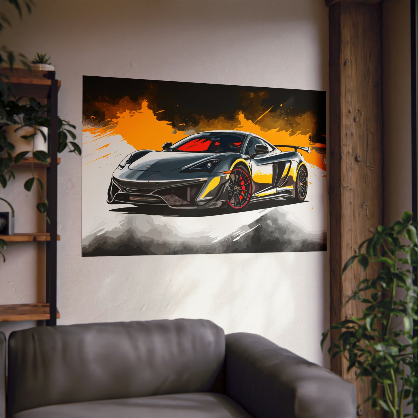 Supercar Sports Car Poster Art Print | Customizable
