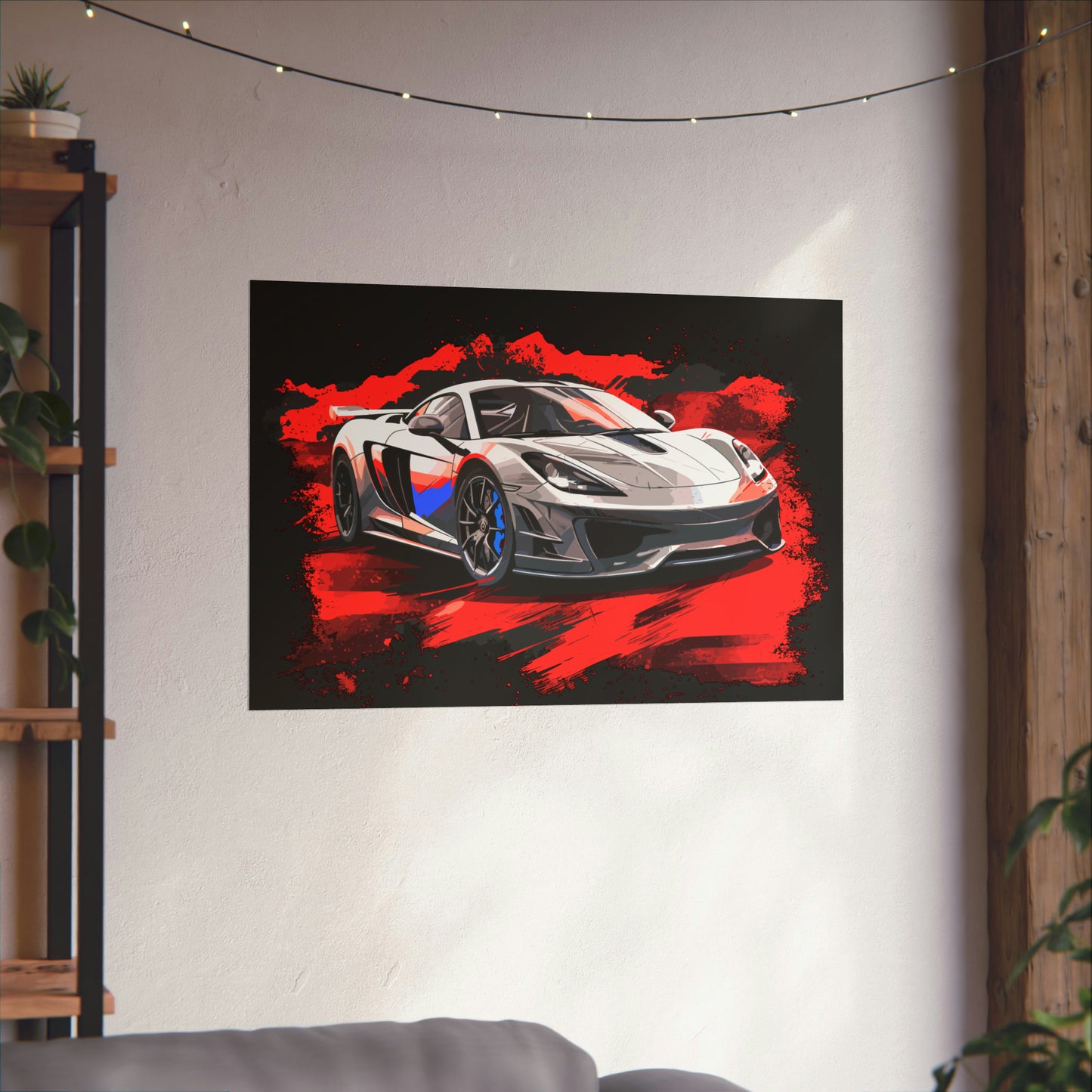 Supercar Sports Car Poster Art Print | Customizable