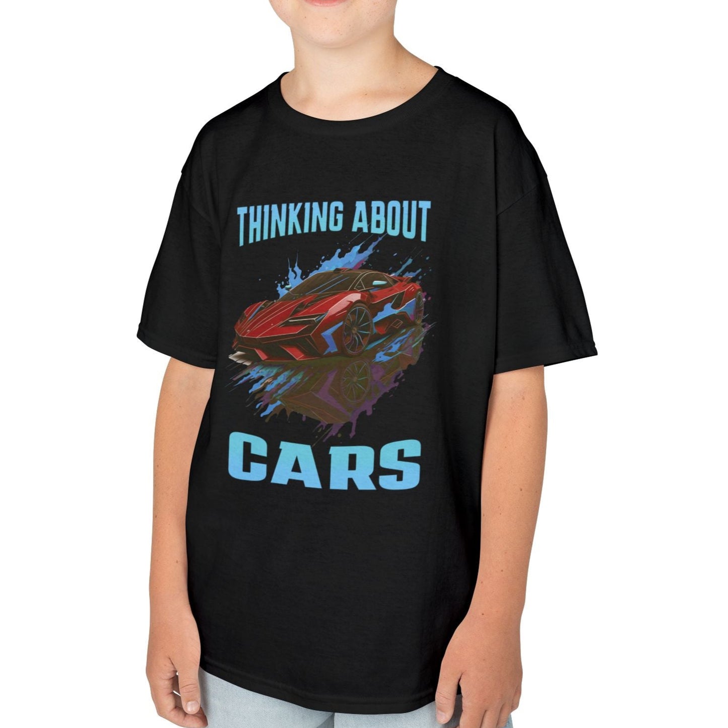 Thinking About Cars Supercar Sports Car Youth Size Boys T-Shirt