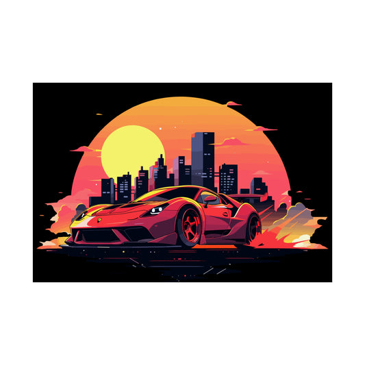 Supercar Sports Car Poster Art Print