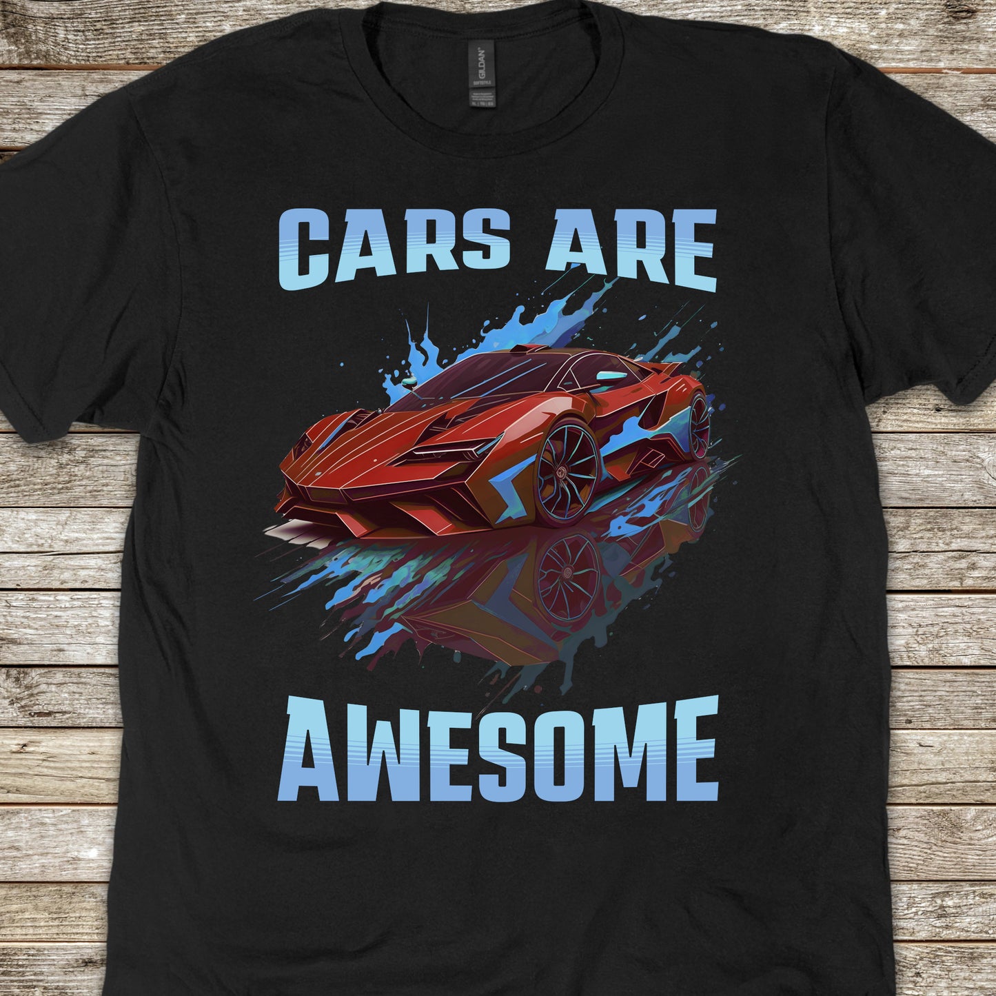 Cars Are Awesome Supercar Sports Car Youth Size Boys T-Shirt