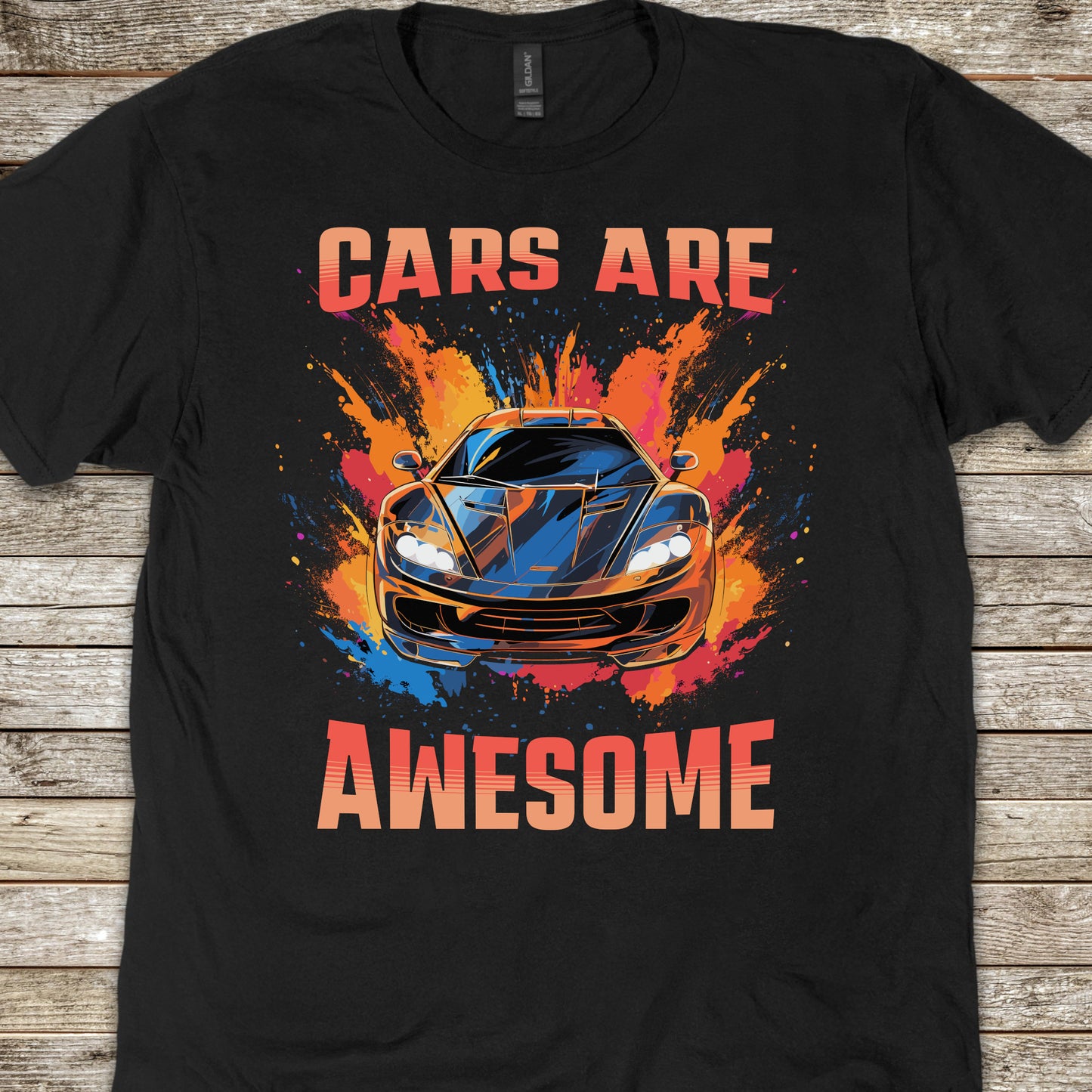 Cars Are Awesome Supercar Sports Car Youth Size Boys T-Shirt