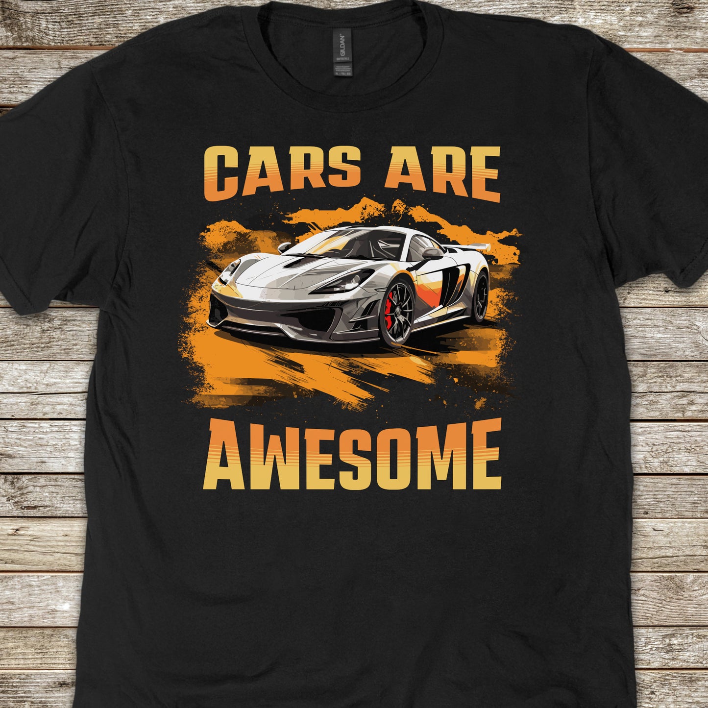 Cars Are Awesome Sports Car Youth Size Boys T-Shirt