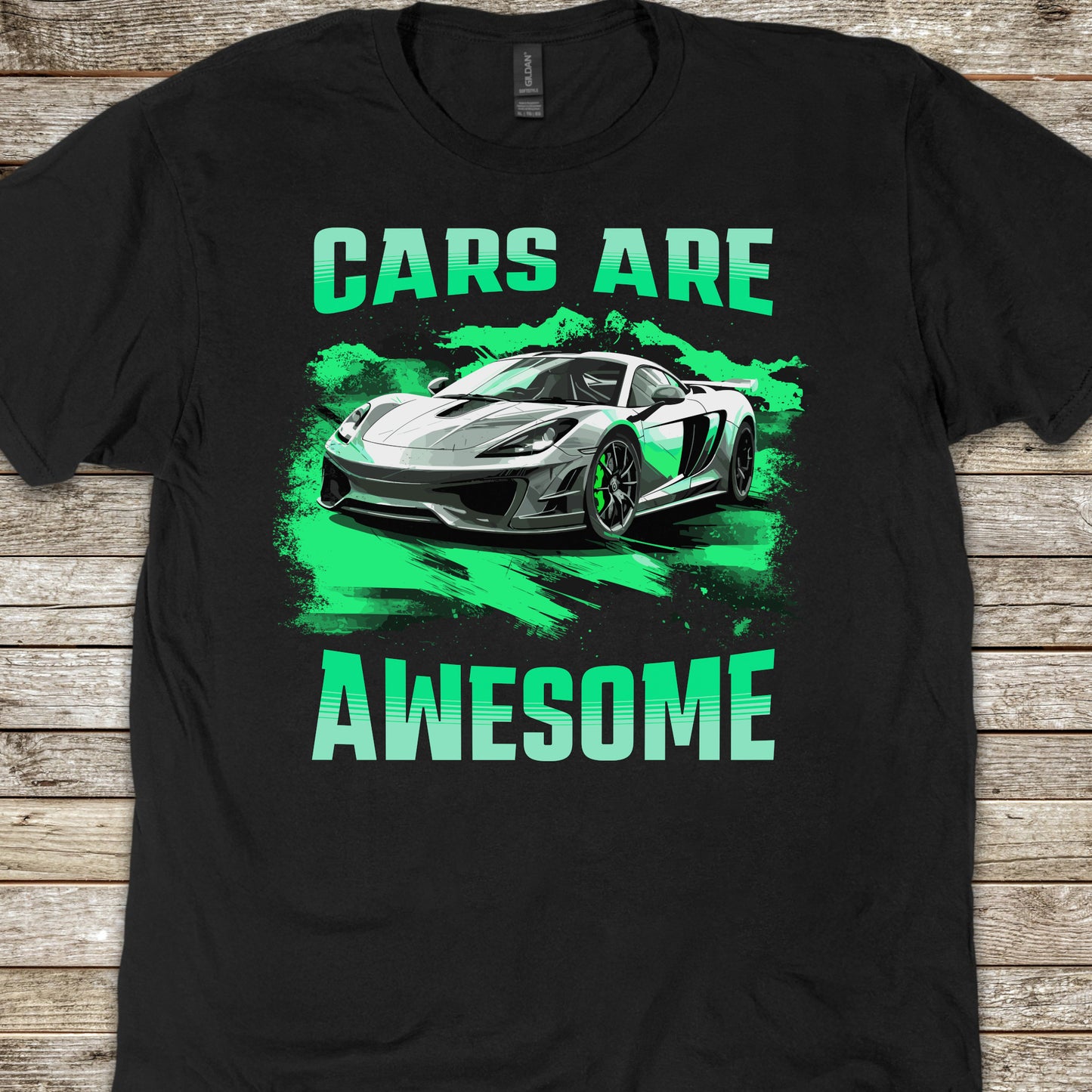 Cars Are Awesome Sports Car Youth Size Boys T-Shirt