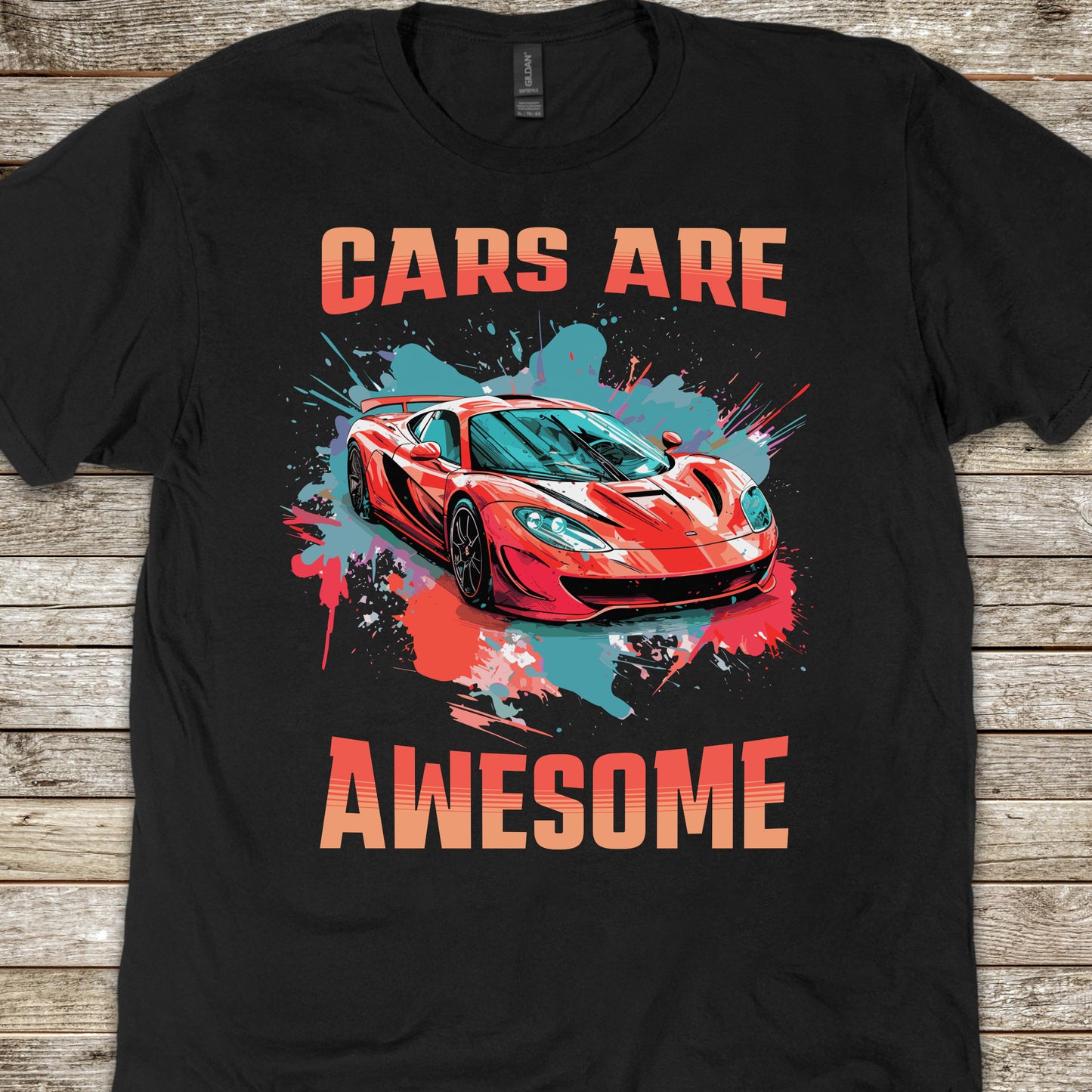 Cars Are Awesome Supercar Sports Car Youth Size Boys T-Shirt
