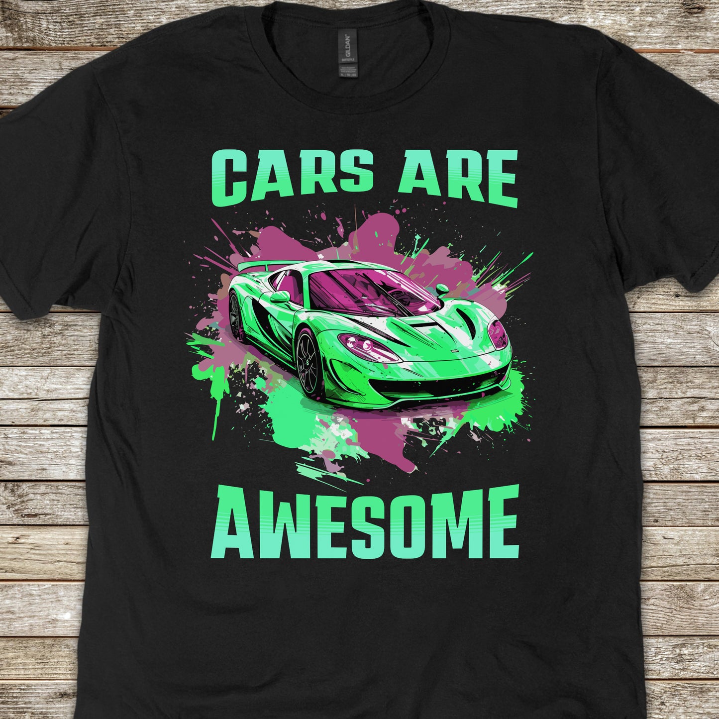 Cars Are Awesome Supercar Sports Car Youth Size Boys T-Shirt