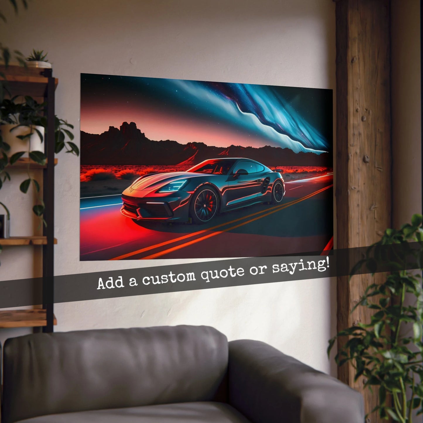 Supercar Sports Car Poster Art Print | Customizable