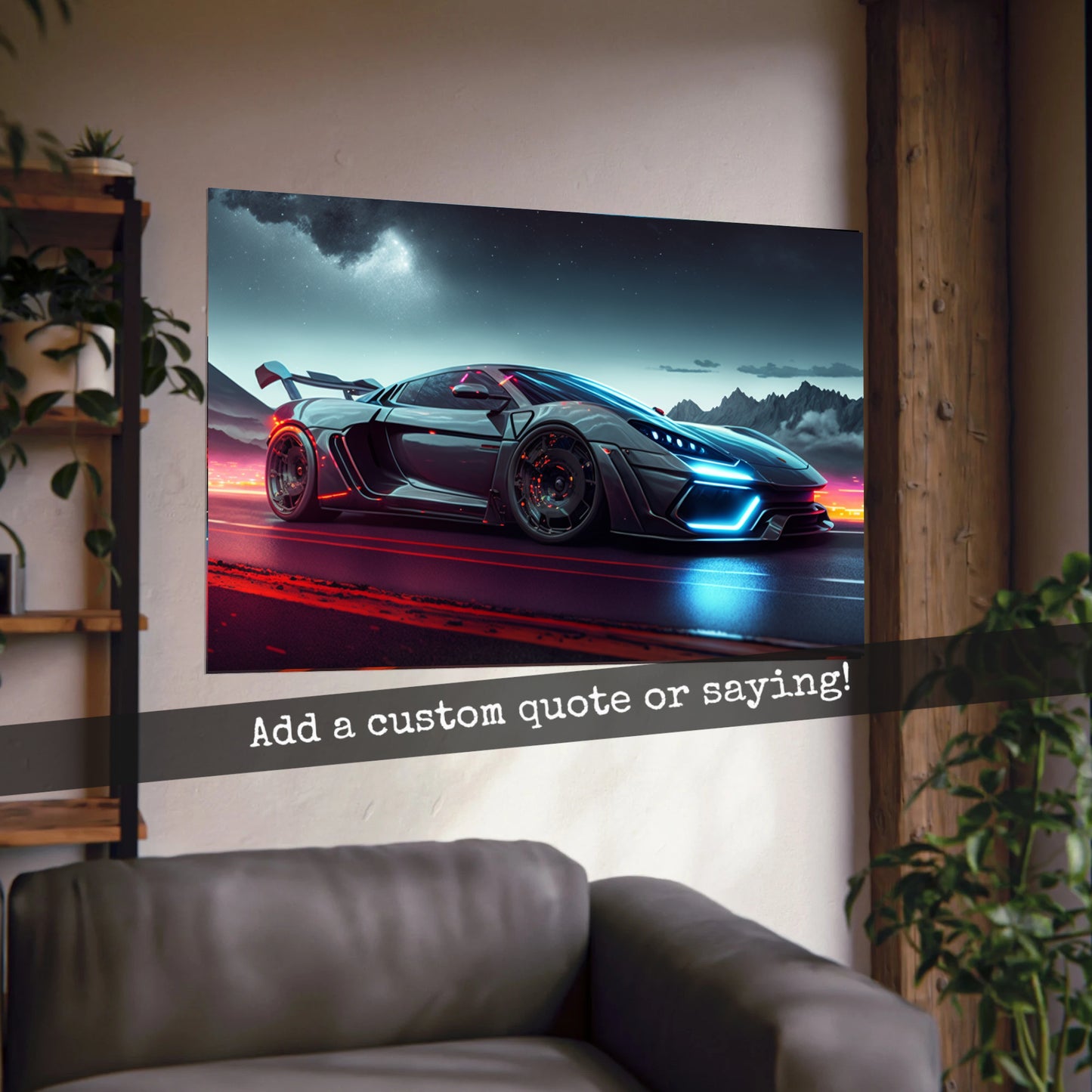 Supercar Sports Car Poster Art Print | Customizable