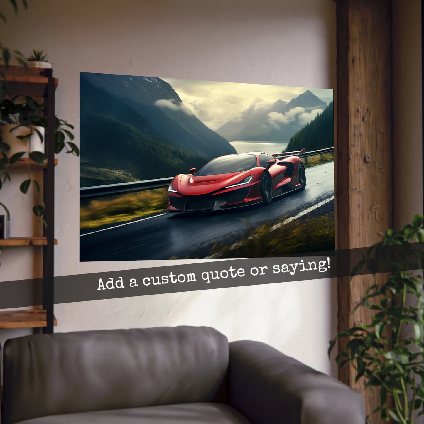 Supercar Sports Car Poster Art Print | Customizable
