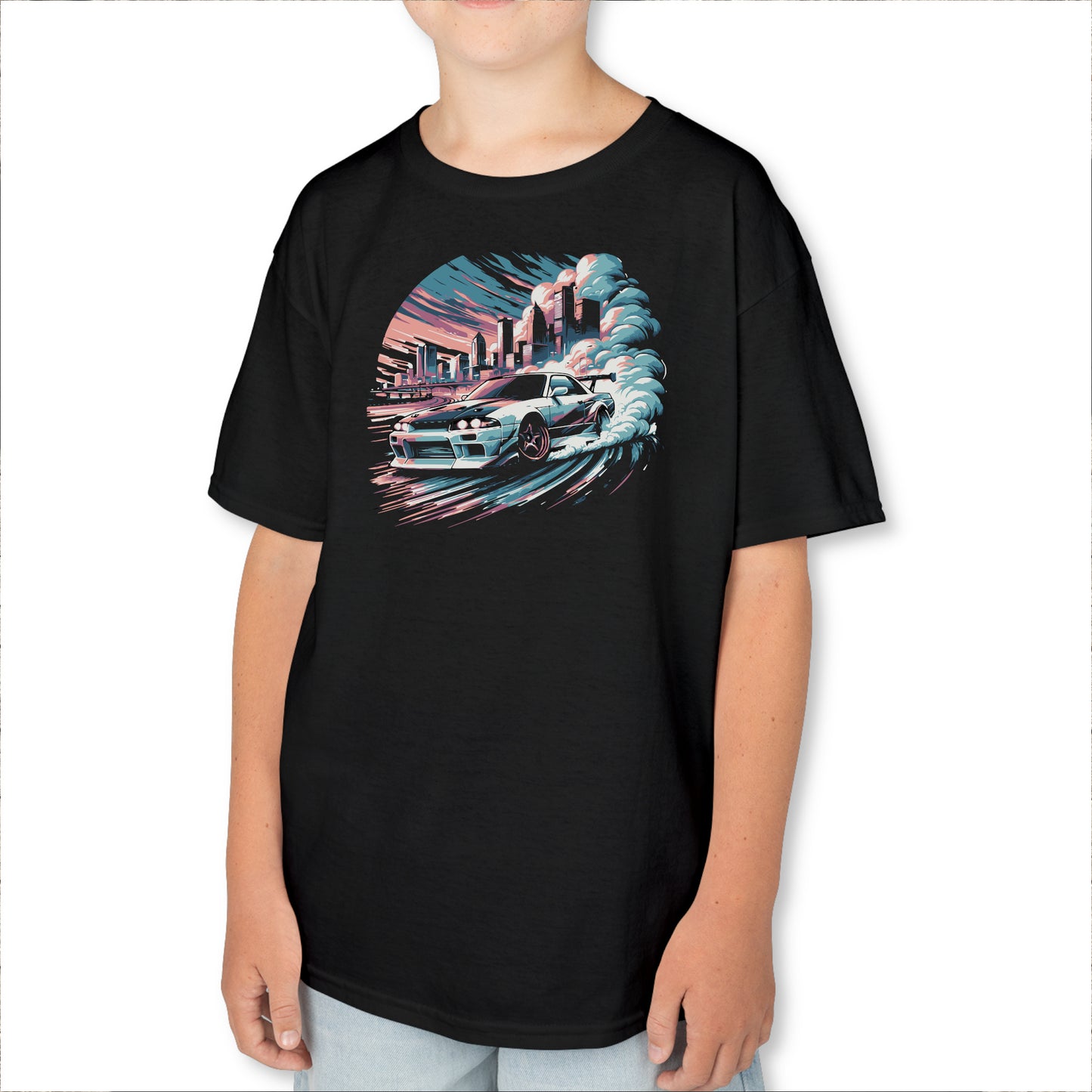 Drift Car Youth Size Boys T-Shirt