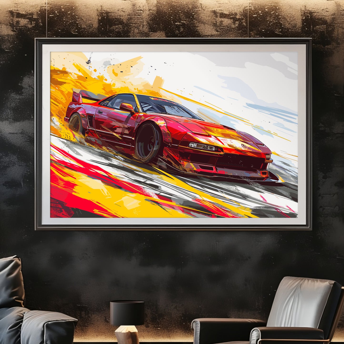 Japanese Drift Car Poster Art Print | Customizable
