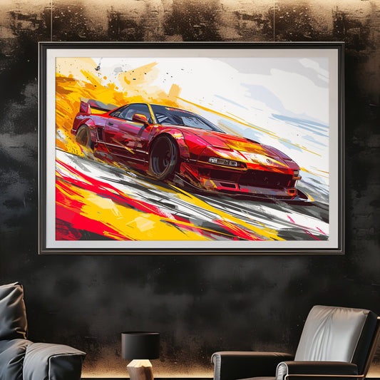 Drift Car Poster Art Print