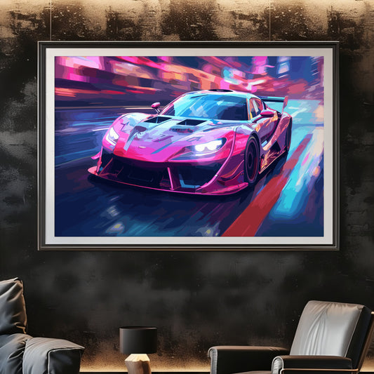 Drift Car Poster Art Print