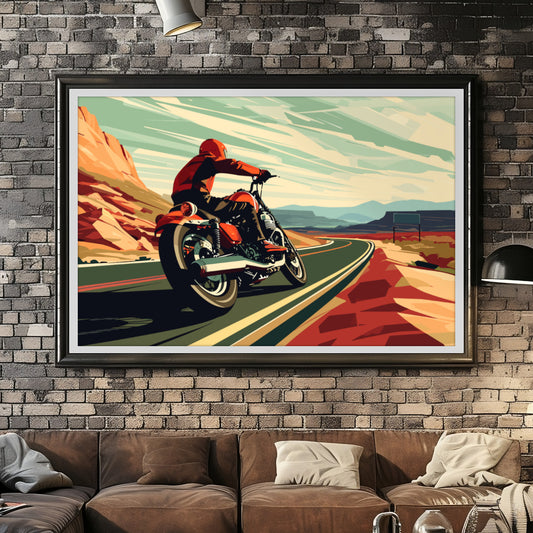 Motorcycle Poster Art Print